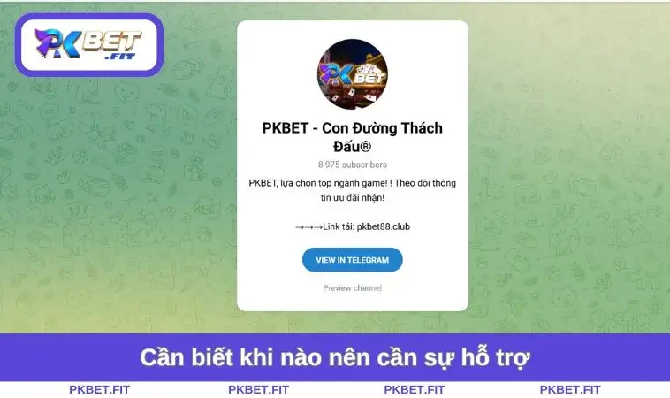 Cần biết khi nào nên cần sự hỗ trợ