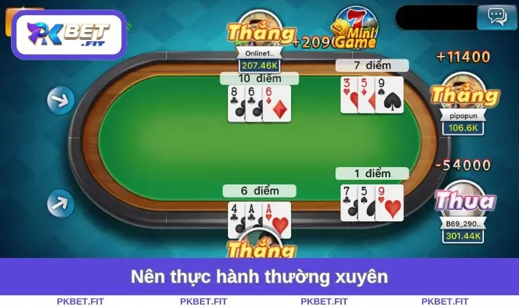 Nên thực hành thường xuyên